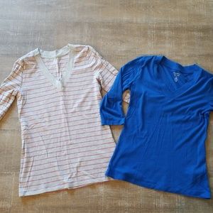 GAP 2 3/4 length sleeve tees
